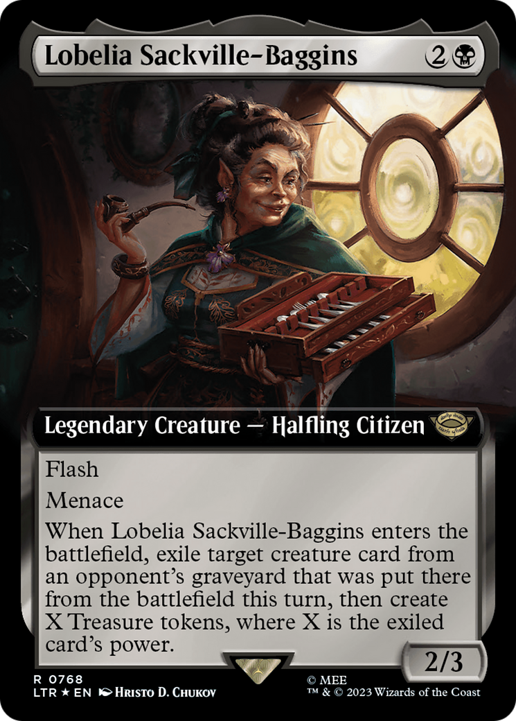 Lobelia Sackville-Baggins (Extended Art) (Surge Foil) (768) (LTR)