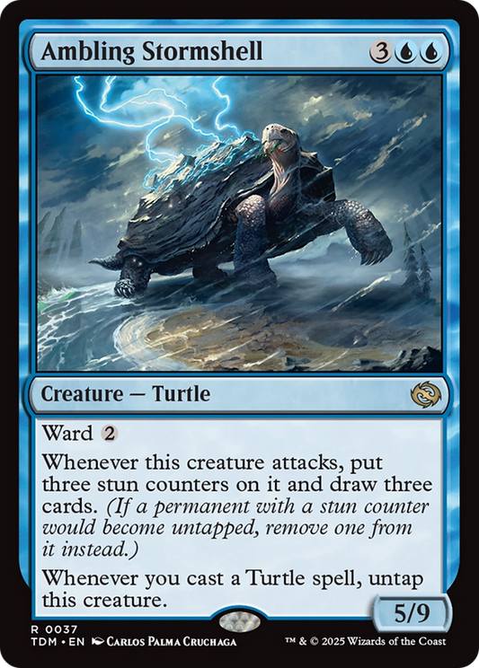 Ambling Stormshell (TDM-037) - Tarkir: Dragonstorm Foil