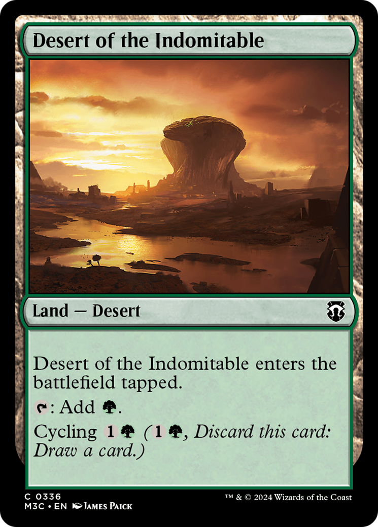 Desert of the Indomitable (M3C-336) - Modern Horizons 3 Commander Ripple Foil