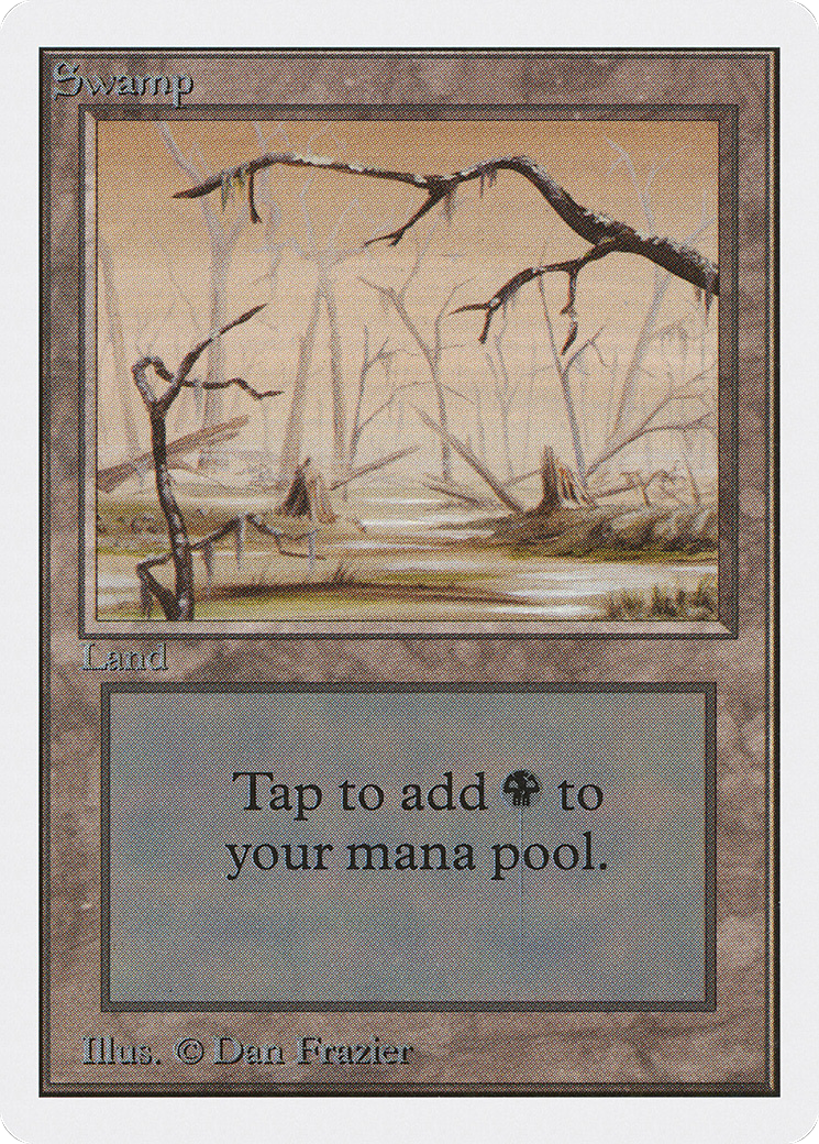 Swamp (B) (2ED-295) - Unlimited Edition