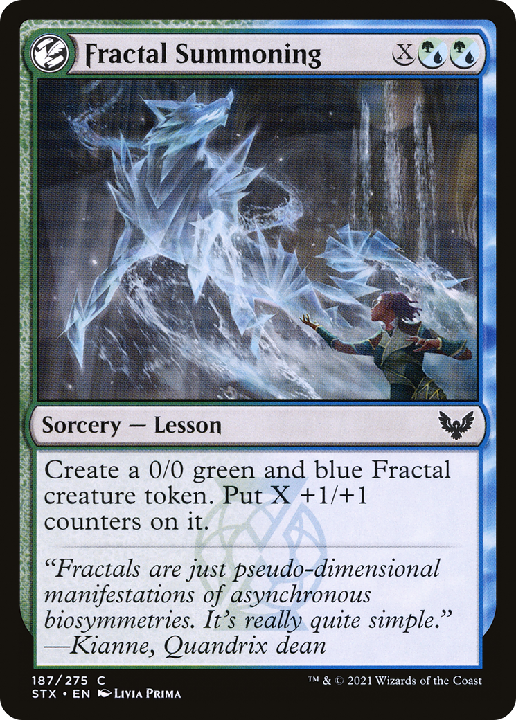 Fractal Summoning (STX-187) - Strixhaven: School of Mages: (lesson)
