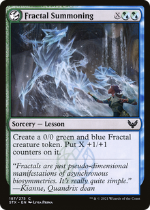 Fractal Summoning (STX-187) - Strixhaven: School of Mages: (lesson) Foil