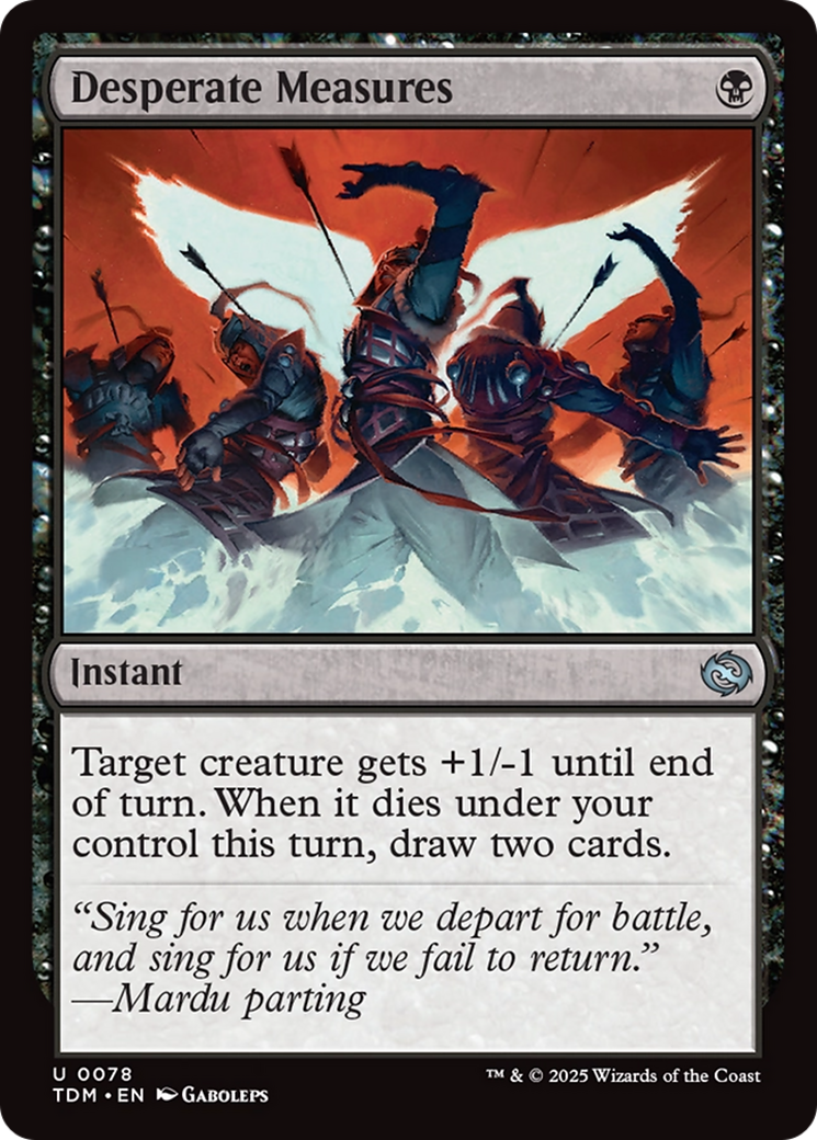 Desperate Measures (TDM-078) - Tarkir: Dragonstorm Foil