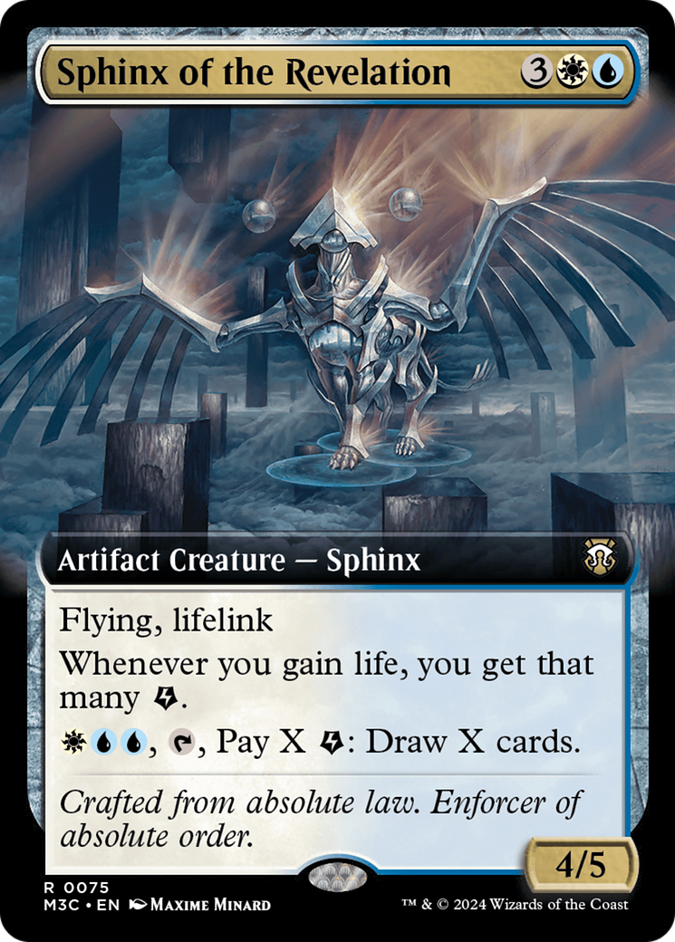 Sphinx of the Revelation (Extended Art) (M3C-075) - Modern Horizons 3 Commander: (Extended Art) Foil