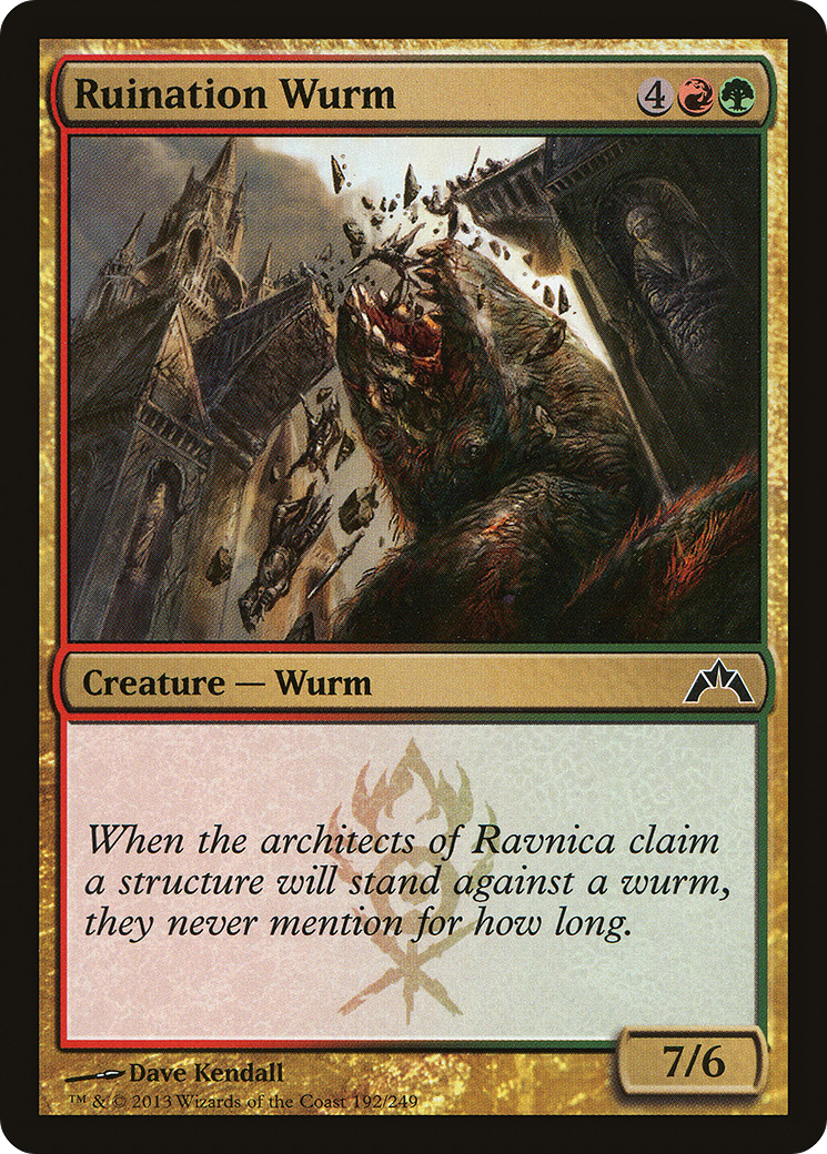 Ruination Wurm (192) (GTC)