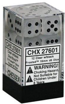 FROSTED 12D6 CLEAR/BLACK 16MM