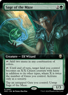 Sage of the Maze (Extended Art) (M3C-067) - Modern Horizons 3 Commander: (Extended Art) Ripple Foil
