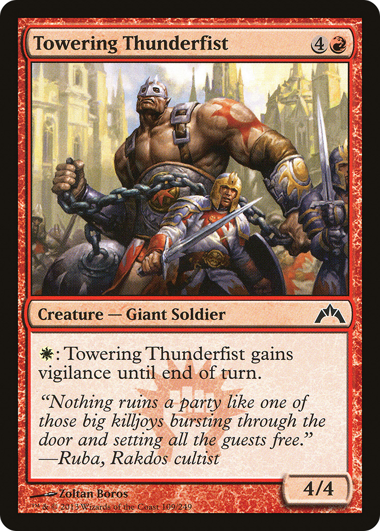 Towering Thunderfist (109) (GTC)