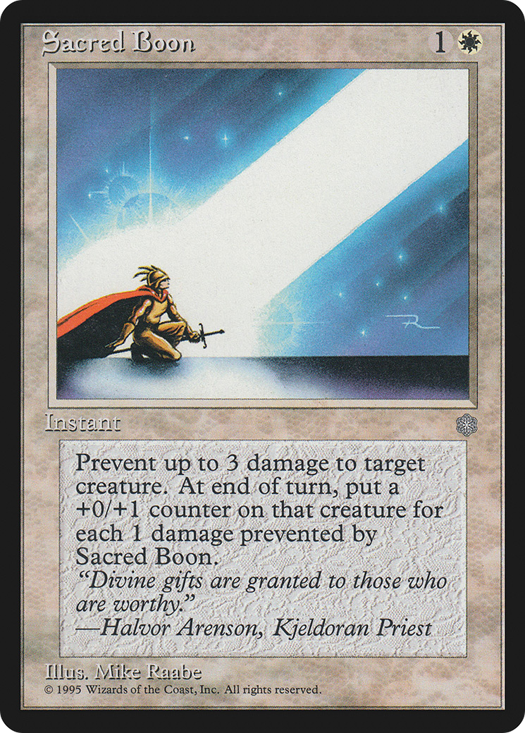Sacred Boon (ICE)
