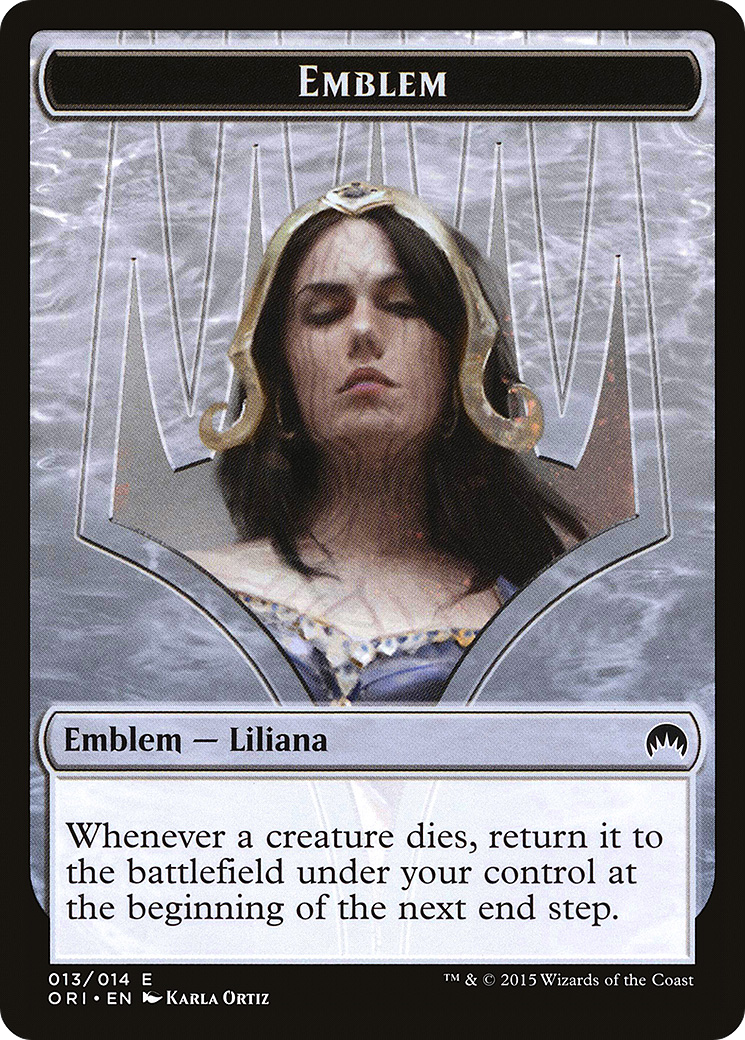 Emblem - Liliana, Defiant Necromancer (13) (ORI)