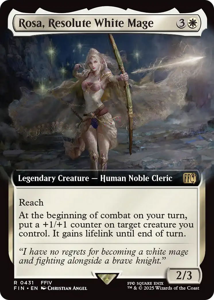 Rosa, Resolute White Mage (Extended Art) (431) (FIN)