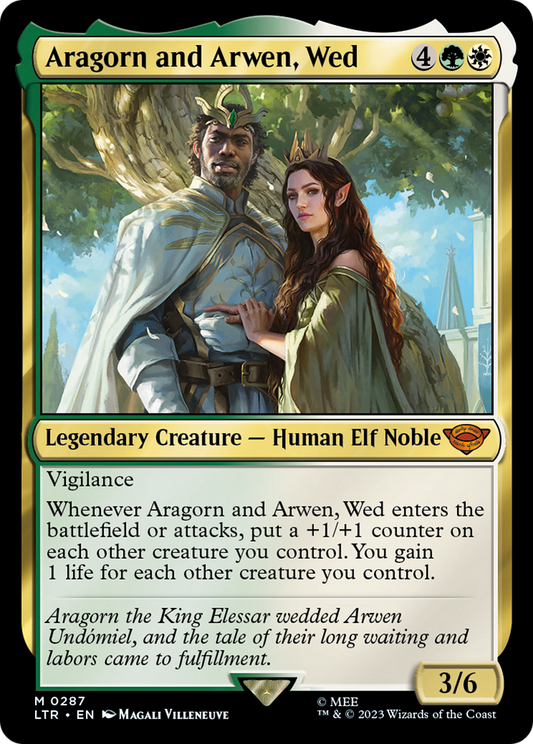 Aragorn and Arwen, Wed (287) (LTR)