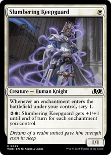 Slumbering Keepguard (WOE-029) - Wilds of Eldraine Foil