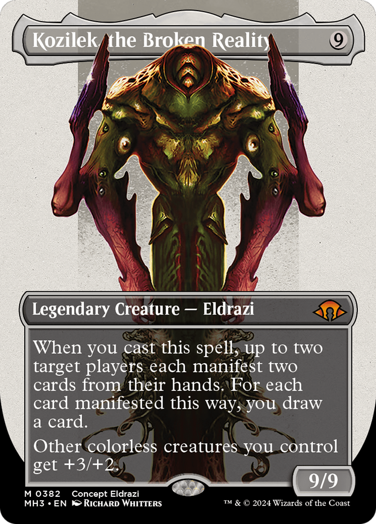 Kozilek, the Broken Reality (Borderless) (382) (MH3)