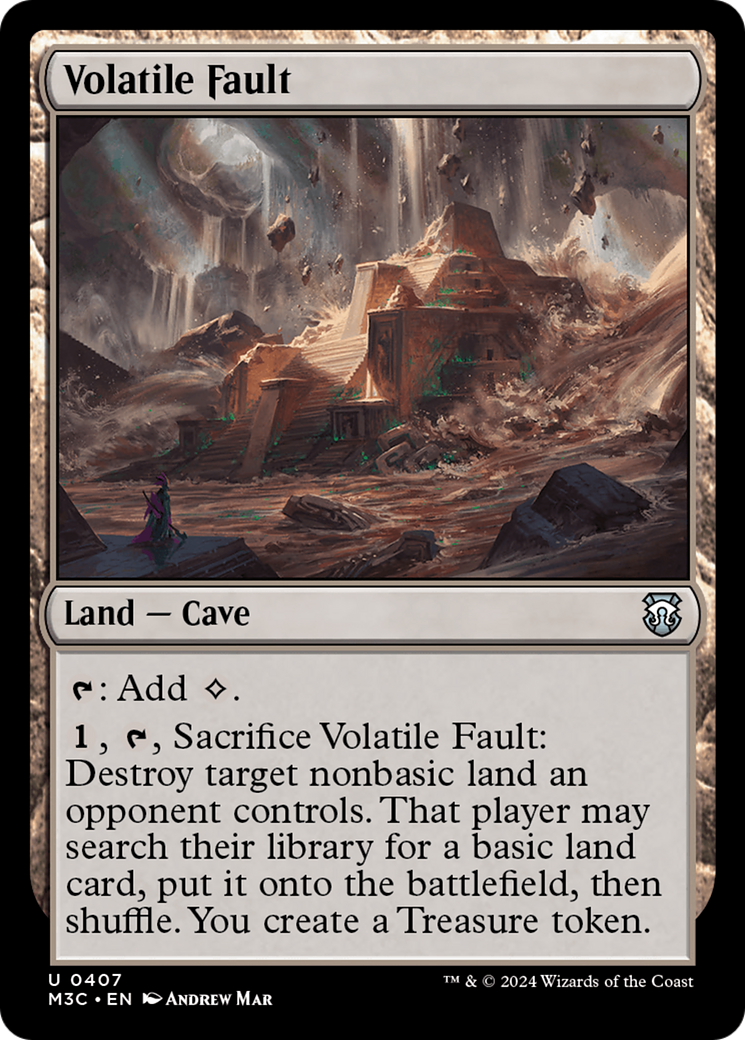 Volatile Fault (M3C-407) - Modern Horizons 3 Commander Ripple Foil