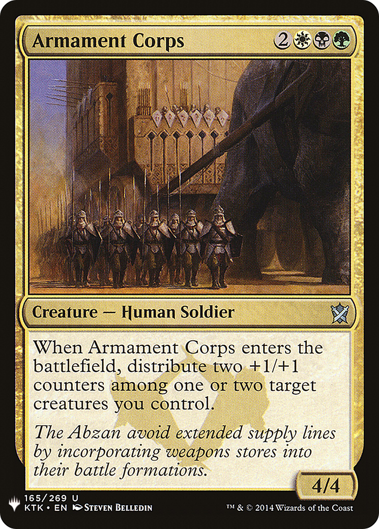 Armament Corps (165) (LIST)