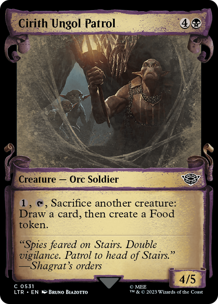 Cirith Ungol Patrol (Showcase Scrolls) (531) (LTR)