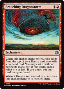 Breaching Dragonstorm (TDM-101) - Tarkir: Dragonstorm: (enchantment)