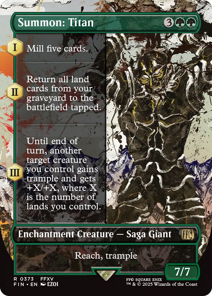 Summon: Titan (Borderless) (373) (FIN)