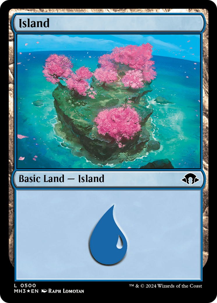 Island (0500) (Ripple Foil) (500) (MH3)