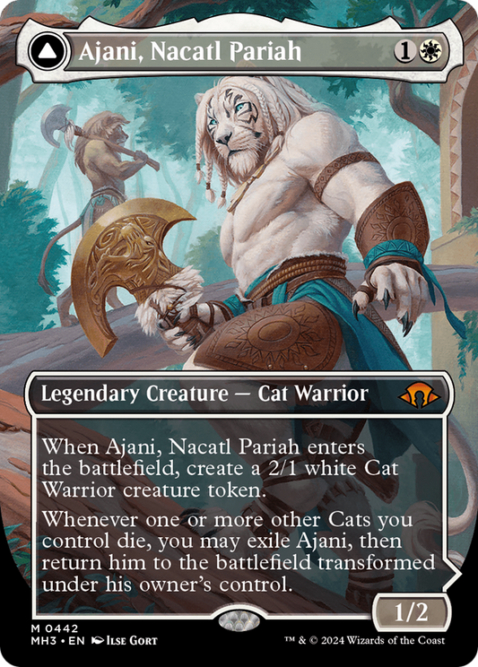 Ajani, Nacatl Pariah (Borderless) (442) (MH3)