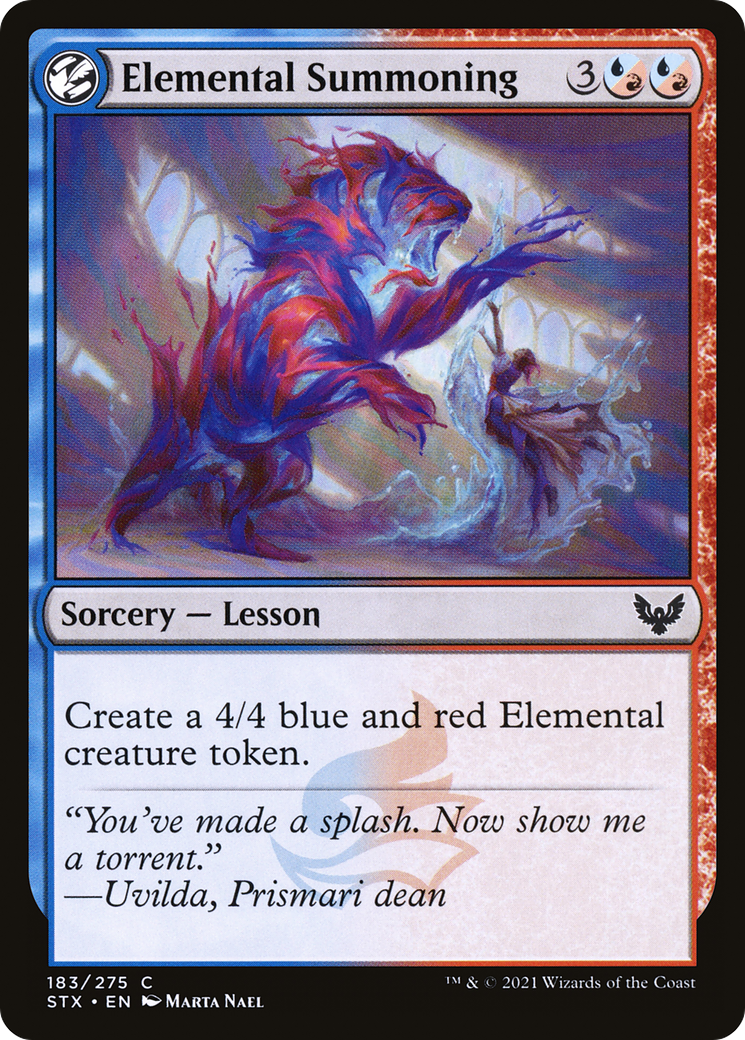 Elemental Summoning (STX-183) - Strixhaven: School of Mages: (lesson)