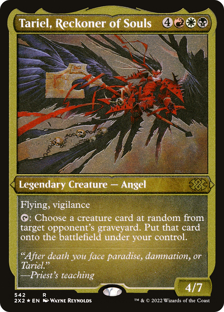 Tariel, Reckoner of Souls (2X2-542) - Double Masters 2022 Foil