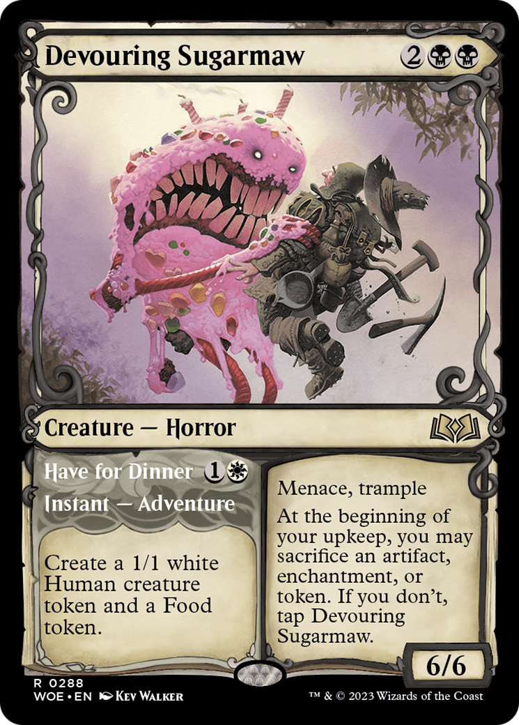 Devouring Sugarmaw (Showcase) (WOE-288) - Wilds of Eldraine: (Showcase) Foil