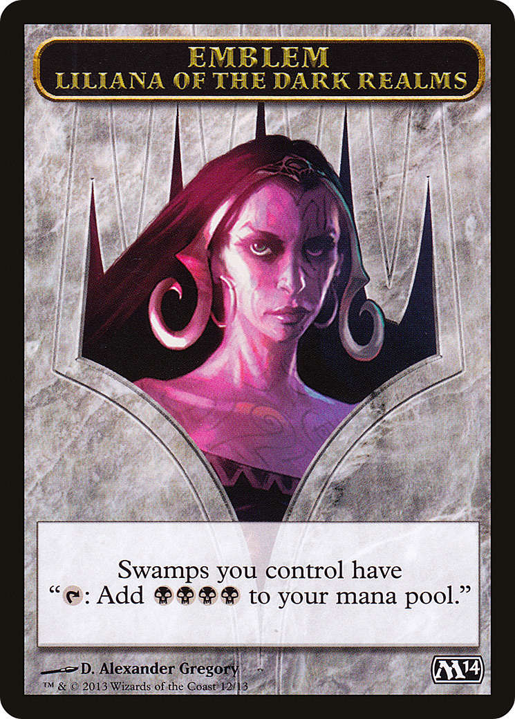 Emblem - Liliana of the Dark Realms (12) (M14)
