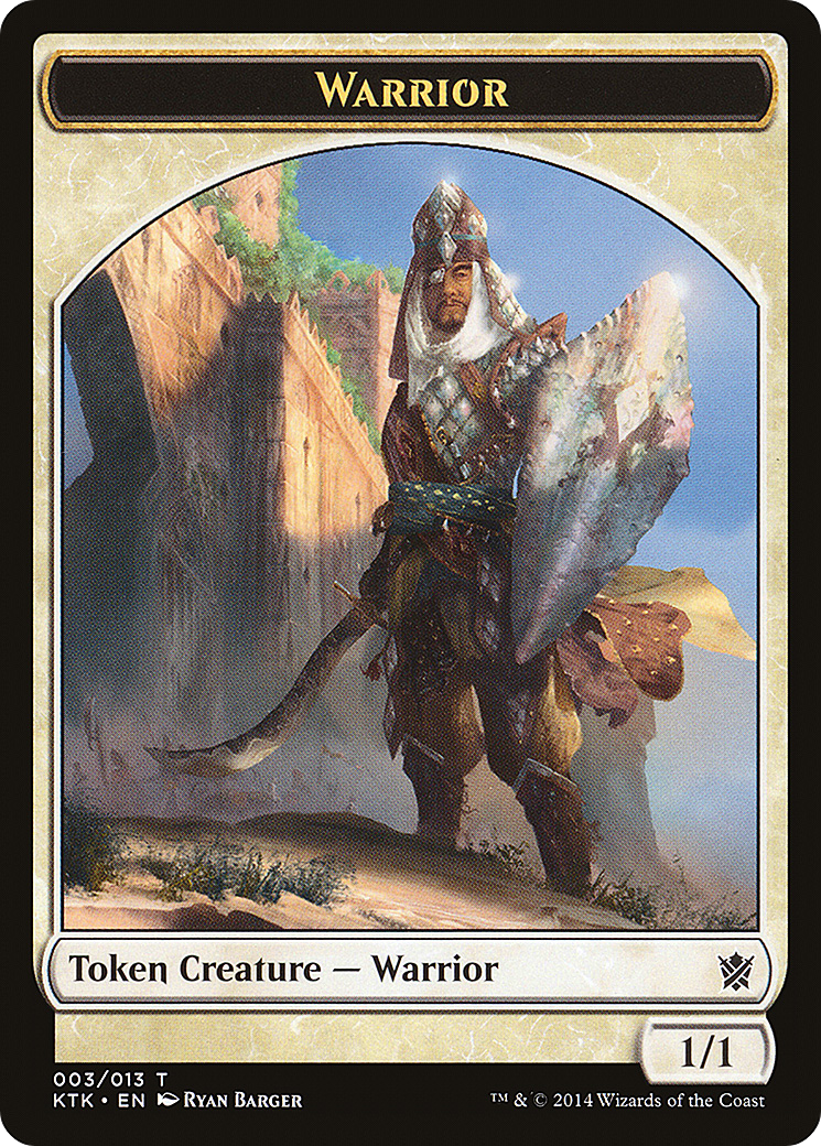 Warrior Token (003) (3) (KTK)