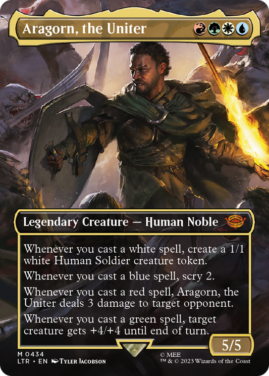 Aragorn, the Uniter (Borderless) (434) (LTR)