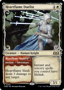 Heartflame Duelist (Showcase) (WOE-290) - Wilds of Eldraine: (Showcase)