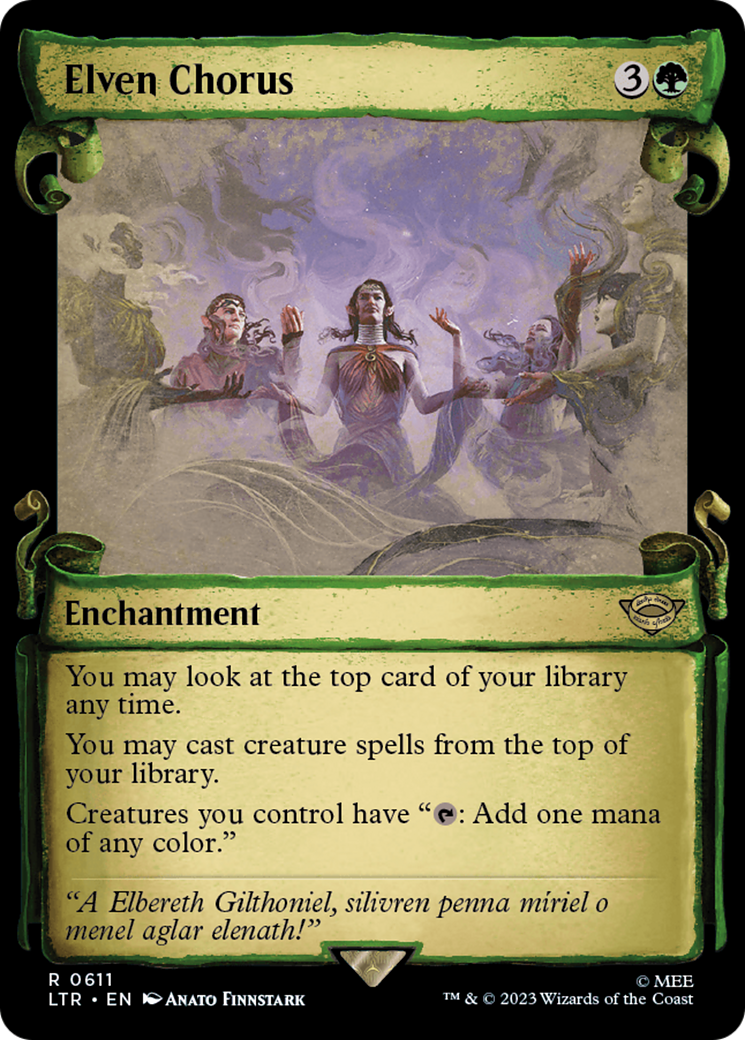 Elven Chorus (Showcase Scrolls) (611) (LTR)