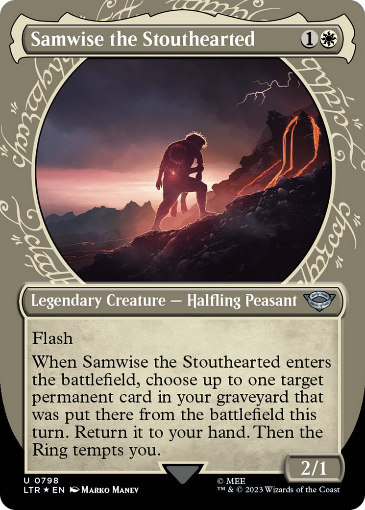 Samwise the Stouthearted (Showcase) (Surge Foil) (798) (LTR)