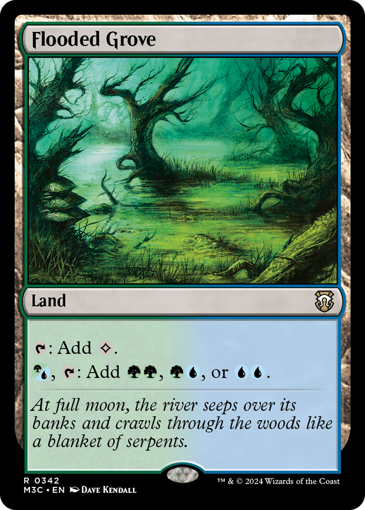 Flooded Grove (M3C-342) - Modern Horizons 3 Commander Ripple Foil